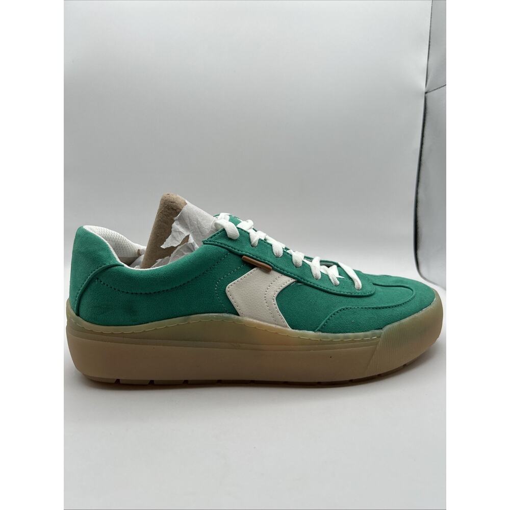 Dr. Scholl's Women's Time Off Knit Sneakers NWOB 11W Green - Picture 5 of 7